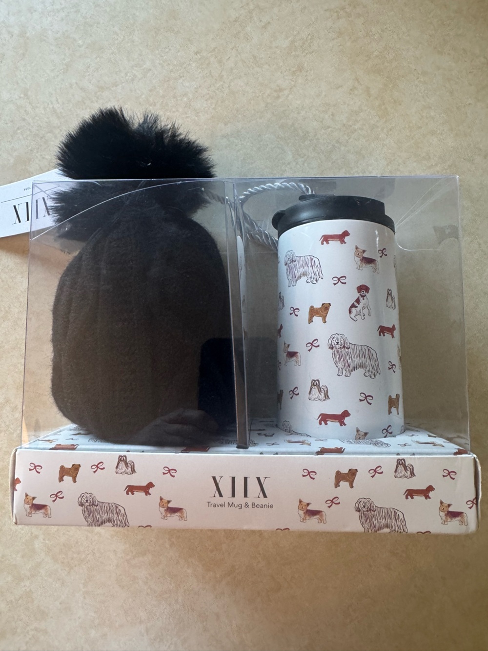 XIIX Dog Travel Mug & Beanie Hat Set